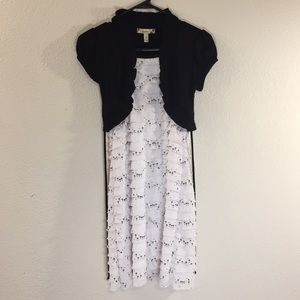 White and black SPEECHLESS DRESS